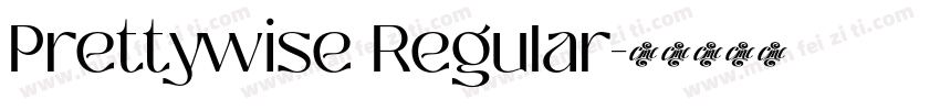 Prettywise Regular字体转换